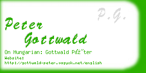 peter gottwald business card